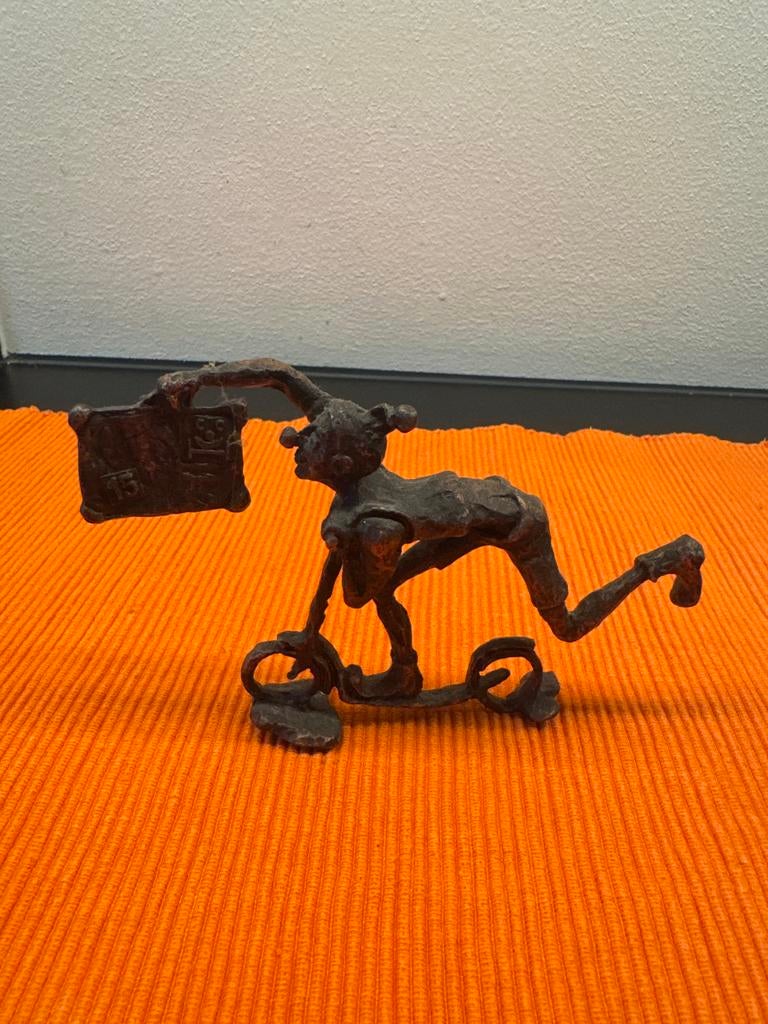 Bronzen beeldje Cliniclowns op step, Ophalen of Verzenden