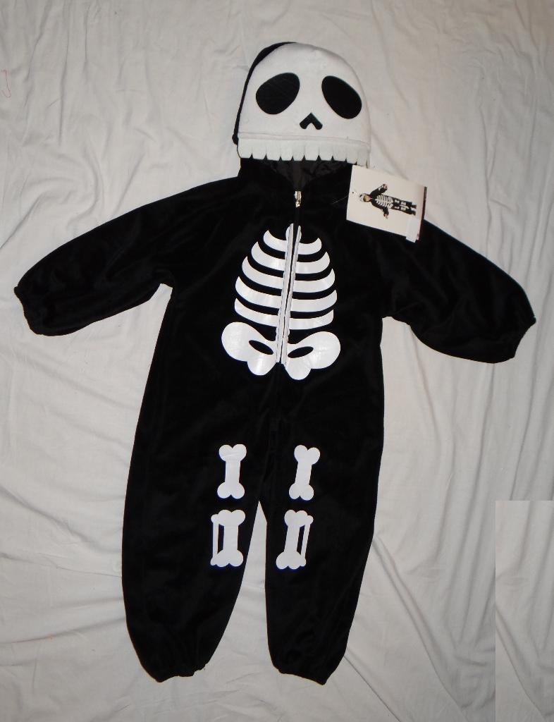 Leuke zwart/wit SKELET/HALLOWEEN pak (nieuw), Ophalen, Nieuw, 104 of kleiner, Jongen of Meisje