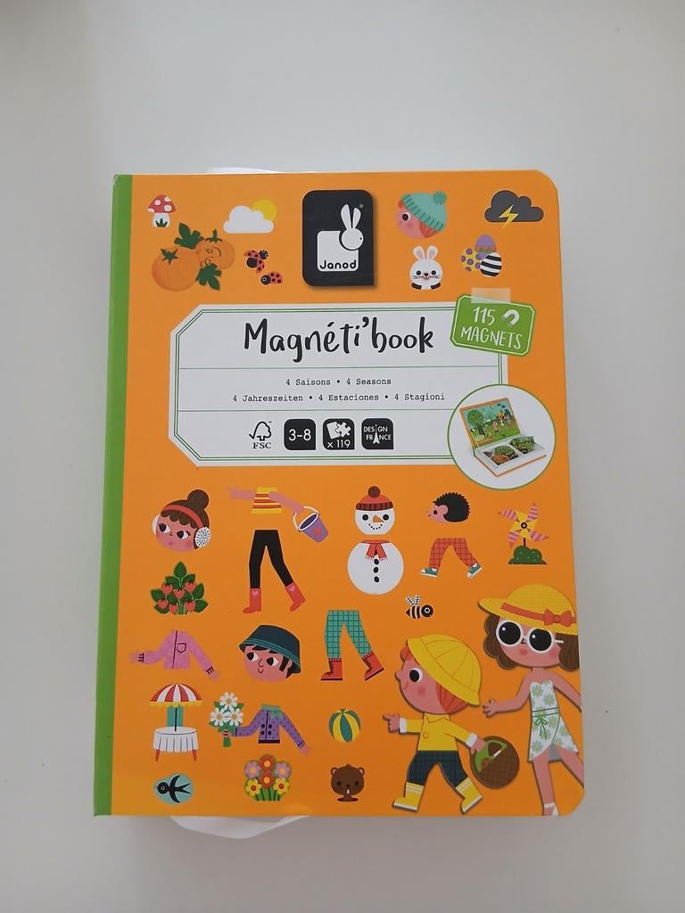 Magneti'book 4 seizoenen z.g.a.n., Kinderen en Baby's, Speelgoed | Educatief en Creatief, Ophalen of Verzenden, Zo goed als nieuw