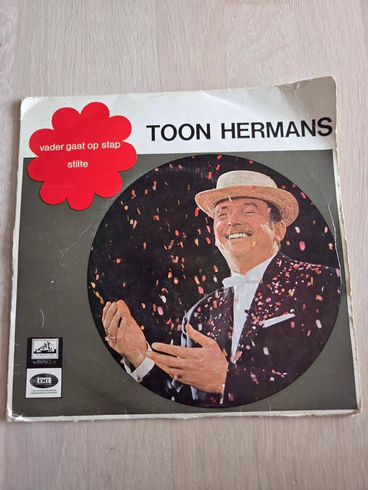Toon Hermans - Vader Gaat Op Stap / Stilte (7 inch vinyl), Cd's en Dvd's, Vinyl Singles, Gebruikt, 7 inch, Ophalen of Verzenden