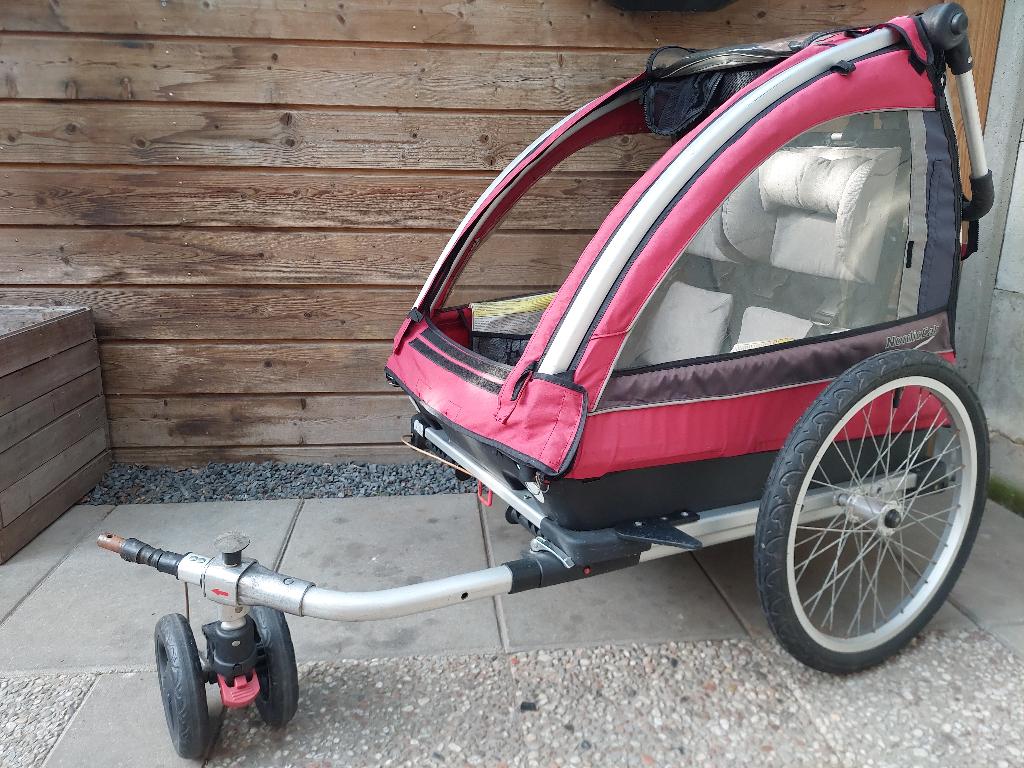 Fietsaanhanger, Fietsen en Brommers, Fietsaccessoires | Aanhangers en Karren, Ophalen, Gebruikt, Nordic Cab, Kinderkar