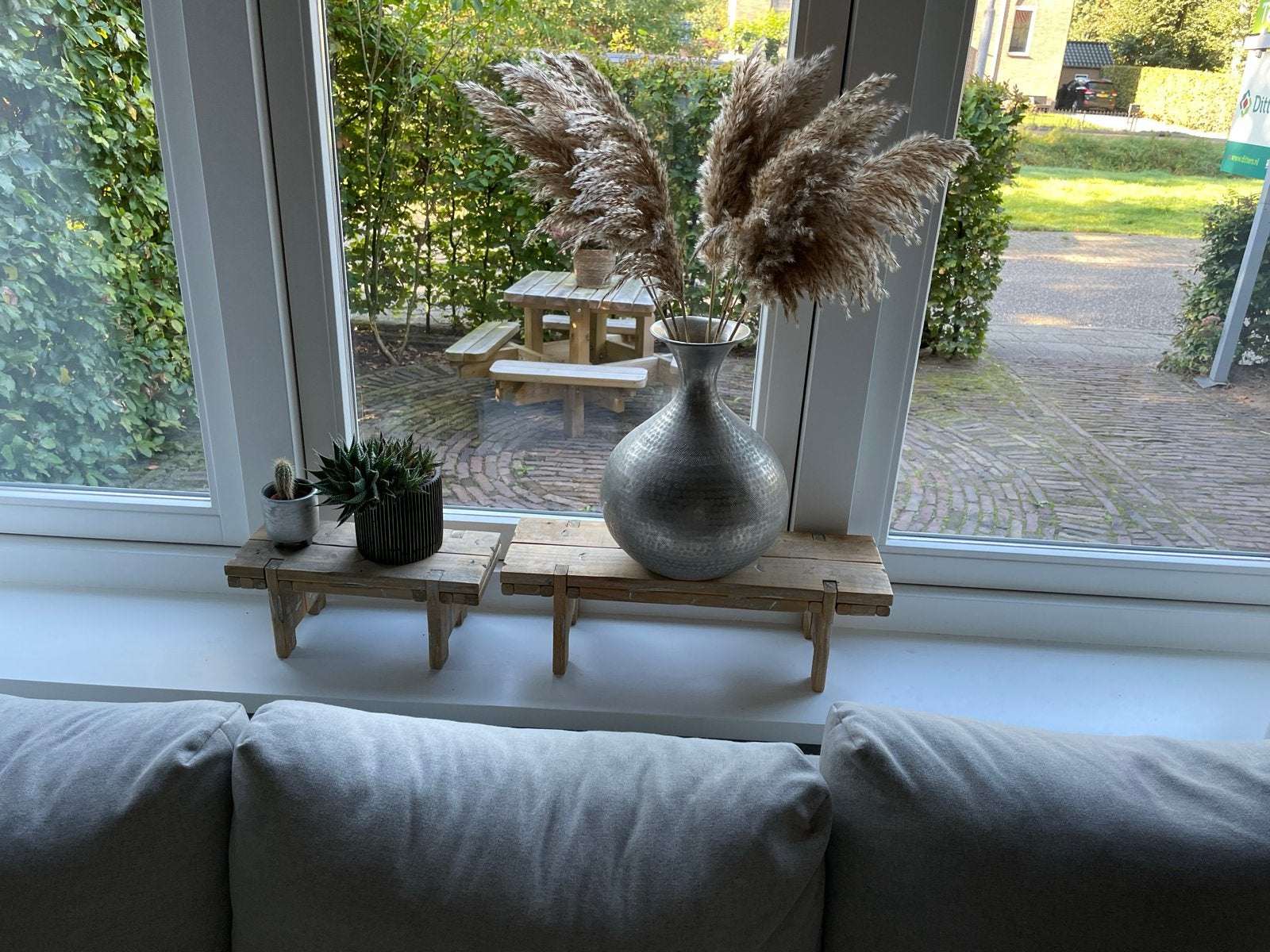 Decoratieve vensterbank verhogers van hout, Ophalen, Hout, Gebruikt, Landelijk