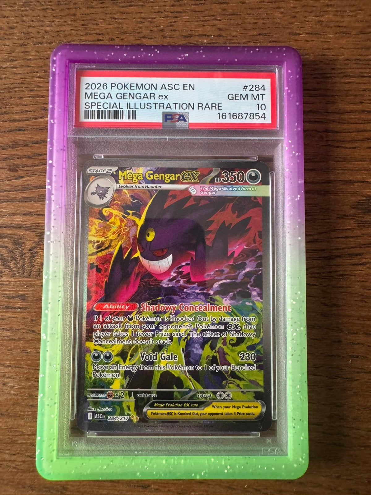 Mega Gengar EX #284 ASC PSA10 Pokémonkaart, Ophalen