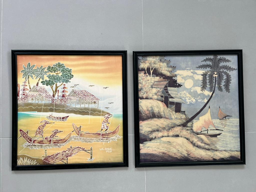 Indonesische batik schilderijen, Ophalen of Verzenden
