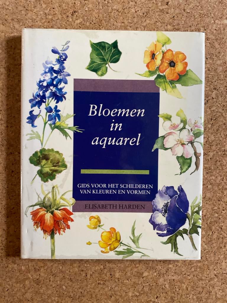 Bloemen in aquarel - Gids voor het schilderen, Hobby en Vrije tijd, Schilderen, Zo goed als nieuw, Waterverf, Ophalen of Verzenden