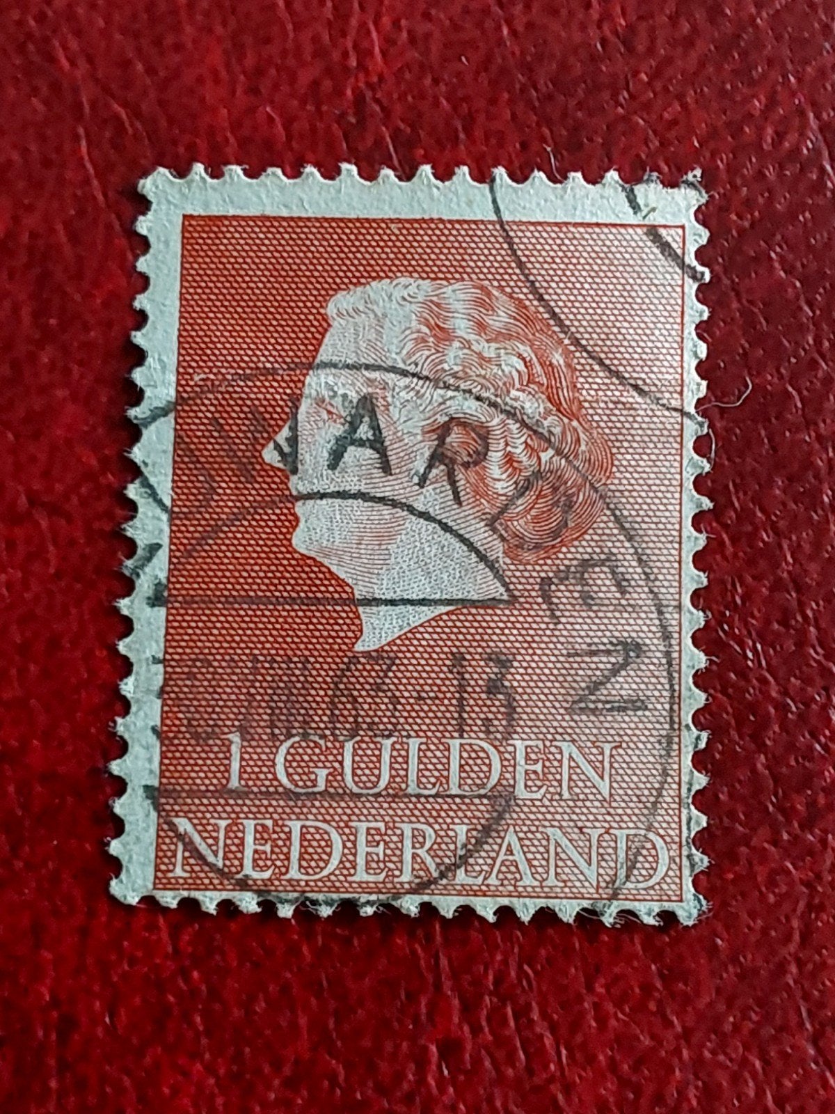 Nvph 637 Koningin Juliana en profil 1954 ( gest.  Leeuwarden, Ophalen of Verzenden