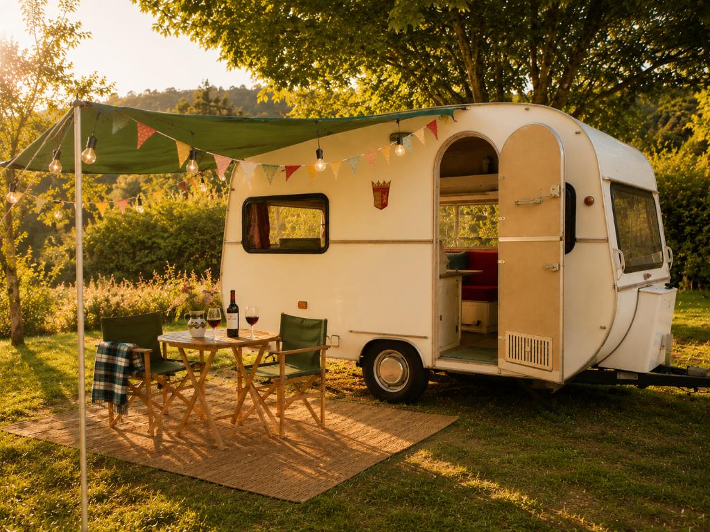 Oldtimer/vintage Tabbert caravan, Vast bed, Rondzit, Tabbert, Particulier