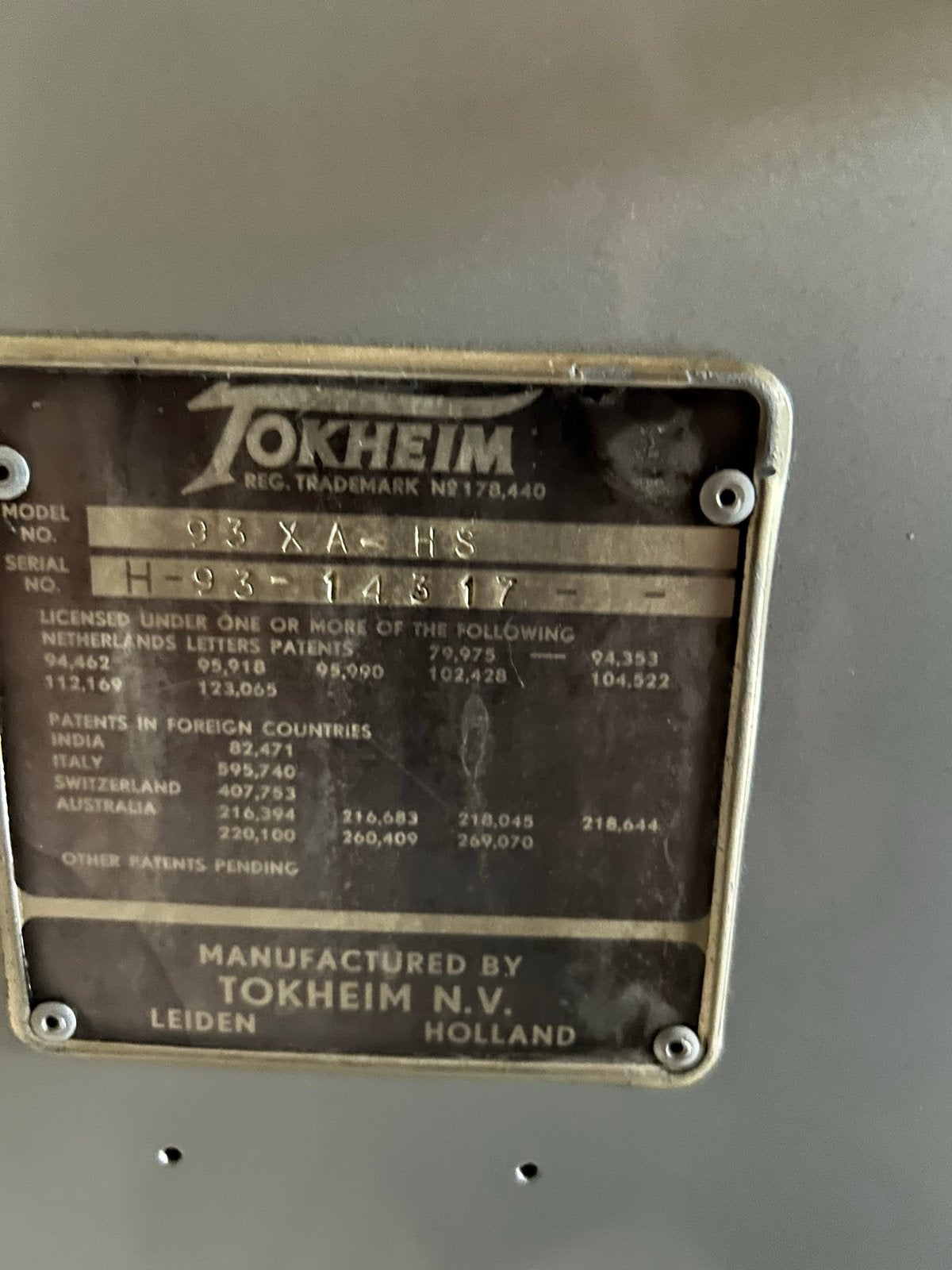 Vintage Tokheim Benzinepomp - Decoratief (Zonder Pompblok), Antiek en Kunst, Ophalen