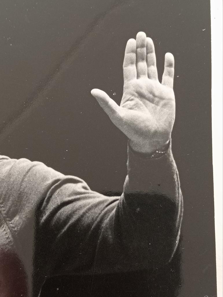 Portretfoto Dirigent Bernard Haitink jaren 70, Ophalen of Verzenden, 1960 tot 1980, Gebruikt, Overige onderwerpen
