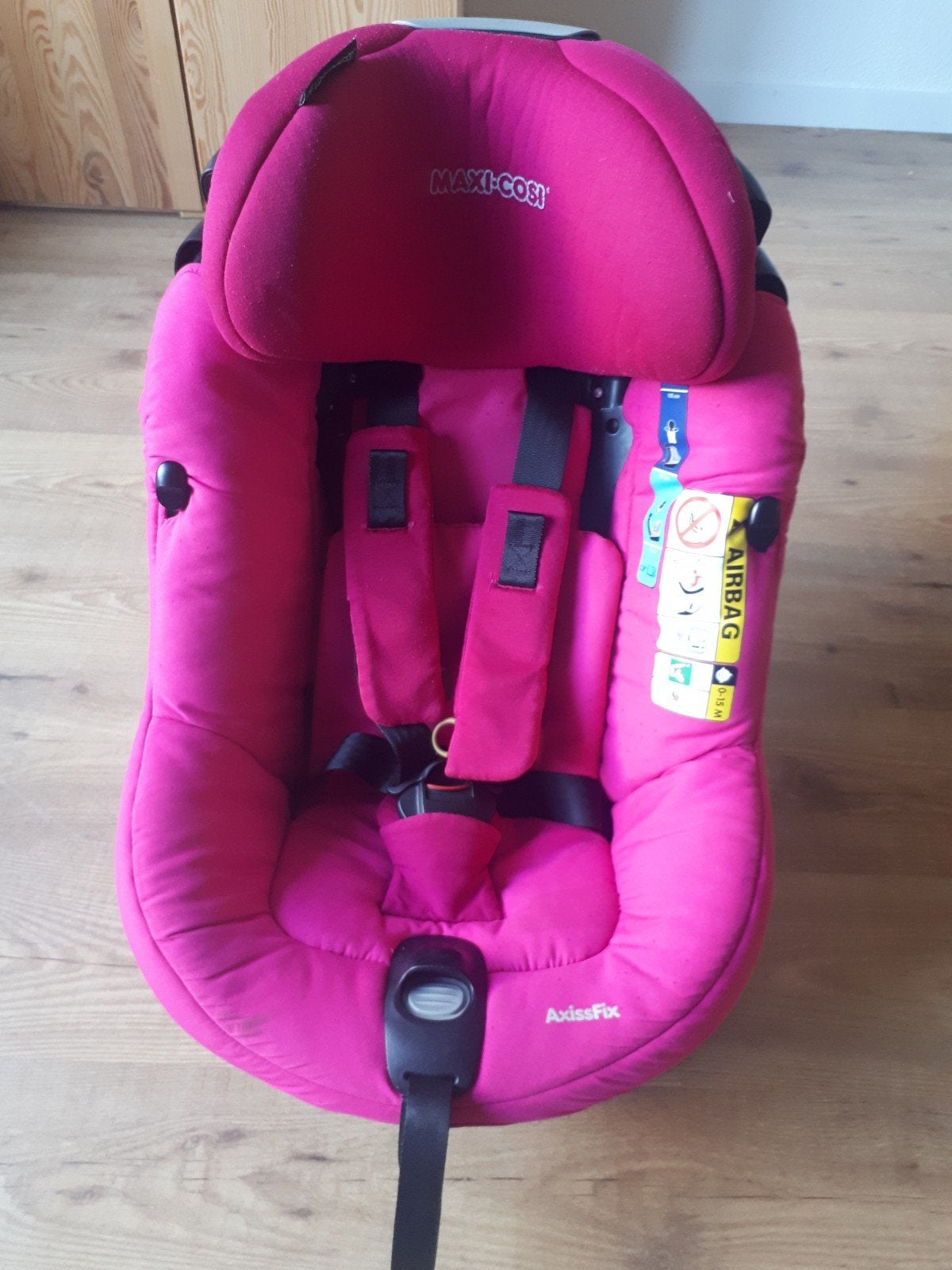Maxi-Cosi AxissFix autostoel roze, Ophalen, Verstelbare rugleuning, Gebruikt, 0 t/m 18 kg