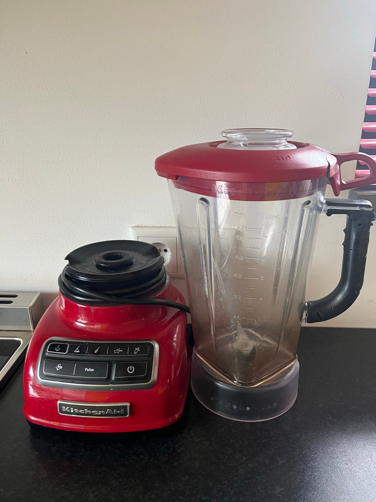 KitchenAid Power Blender - Rood, Ophalen of Verzenden, Gebruikt, Powerblender
