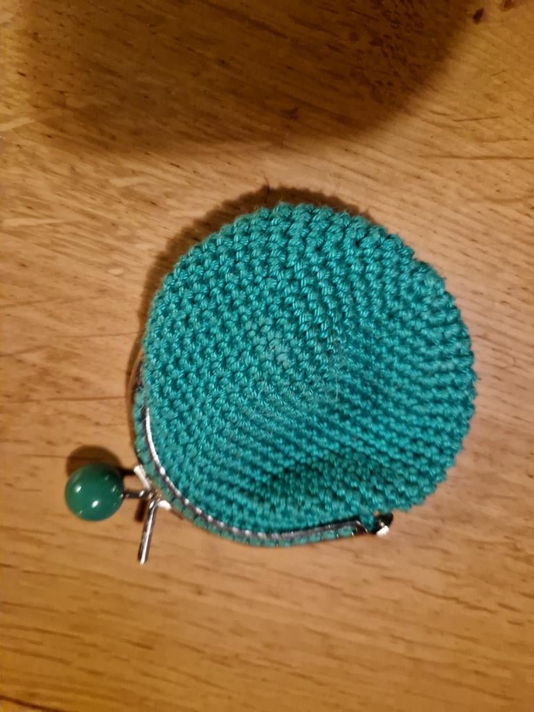 KNIP PORTEMONNEE, Sieraden, Tassen en Uiterlijk, Portemonnees, Ophalen of Verzenden, Nieuw, Groen, Met knipsluiting