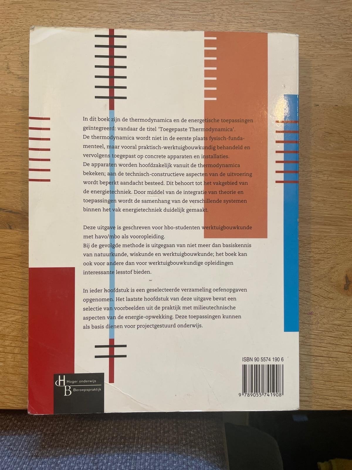 Toegepaste Thermodynamica - Energie-omzettingen, Ophalen of Verzenden, Gelezen, Werktuigbouwkunde