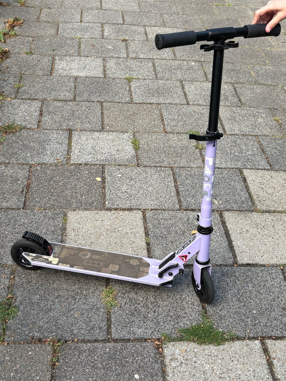 Oxelo Mid 1 Step - Paars - opvouwbaar, Fietsen en Brommers, Steps, Ophalen, Gebruikt, Gewone step