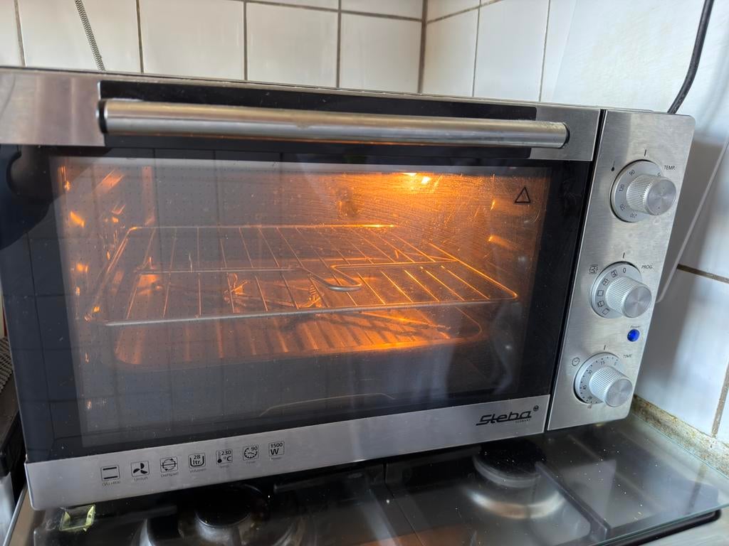 Steba KB 28 Mini Oven met Grill - Compact en Krachtig, Minder dan 45 cm, Gebruikt, Ophalen of Verzenden, Oven met grill
