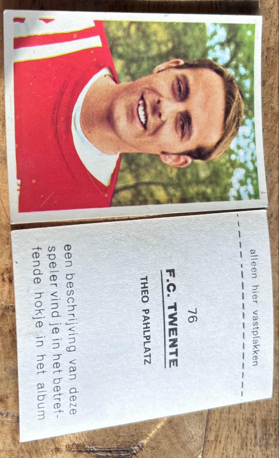 Voetbalplaatjes jaren '70 - Diverse clubs en spelers, Ophalen of Verzenden, Gebruikt, F.C. Twente, Spelerskaart