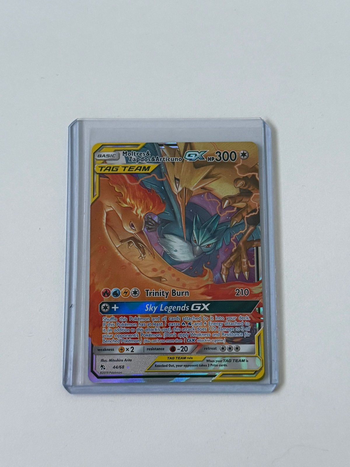 Moltres/ Zapdos/ Articuno tag team gx NM conditie, Ophalen of Verzenden, Zo goed als nieuw