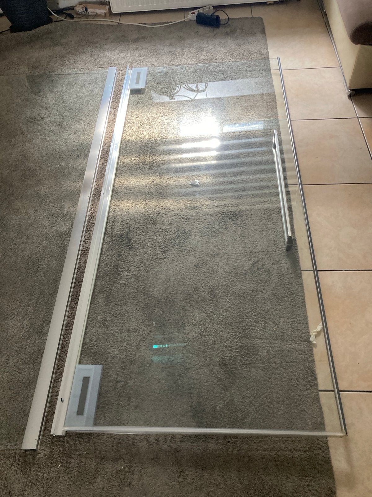 Douchedeur van glas, zo goed als nieuw, Huis en Inrichting, Ophalen, Zo goed als nieuw, Met douche