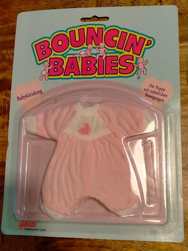 Bouncin Baby's babykleding pop Galoob uitgave jurkje 4, Verzamelen, Ophalen of Verzenden, Zo goed als nieuw, Pop