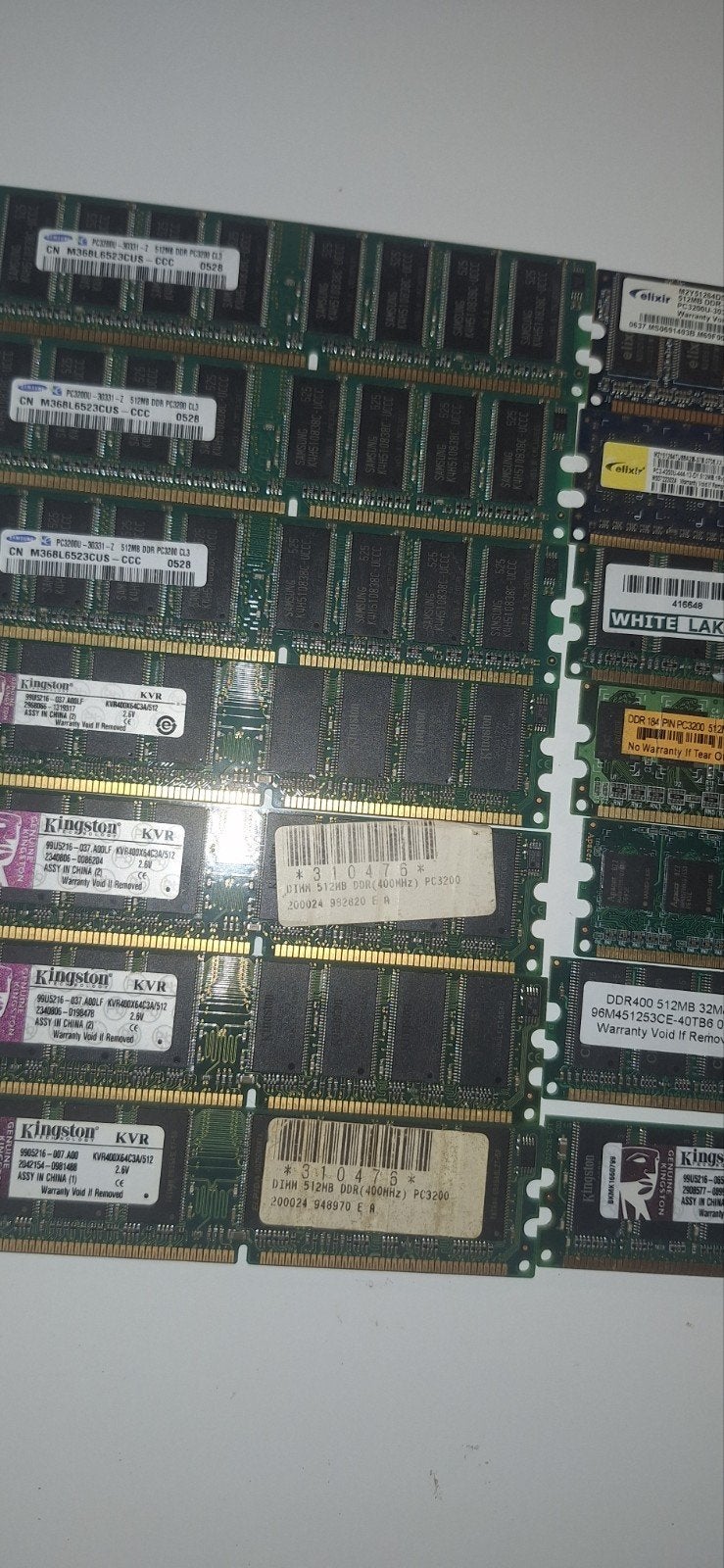 Partij 90x Ram geheugen ddr1 ddr2 ddr3, Computers en Software, RAM geheugen, Overige soorten, Ophalen of Verzenden, Zo goed als nieuw