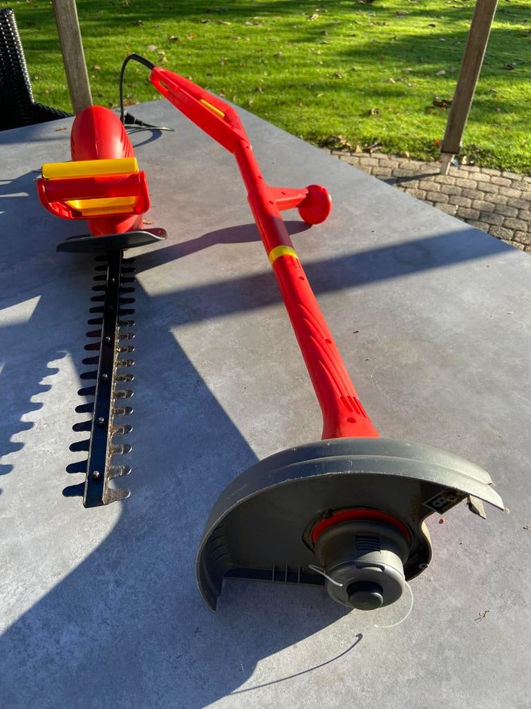 Wolf Garten graskanttrimmer en heggenschaar, Ophalen, Zo goed als nieuw, Elektrisch