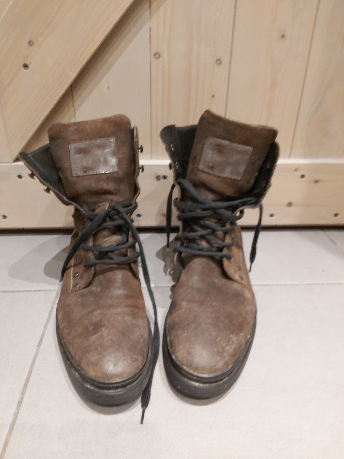 Floris van Bommel bruine leren boots, maat 8 (EU 42), Kleding | Heren, Schoenen, Ophalen, Bruin, Boots, Floris van Bommel
