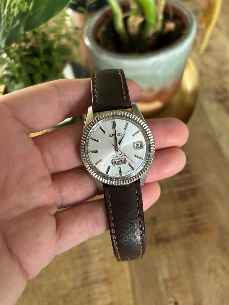 Seiko Seikomatic Weekdater 1965, Gebruikt, Polshorloge, Ophalen of Verzenden, Seiko