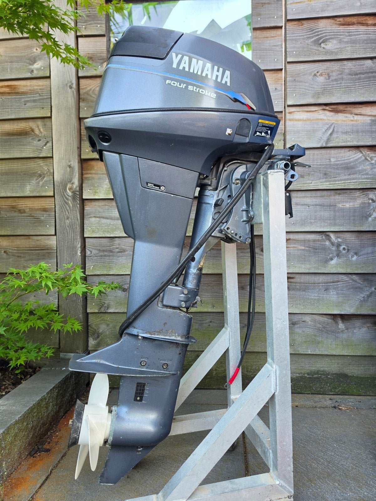 Yamaha 9.9pk high trust langstaart met electrische start., Watersport en Boten, Ophalen, Gebruikt, Zeilboot of Motorboot