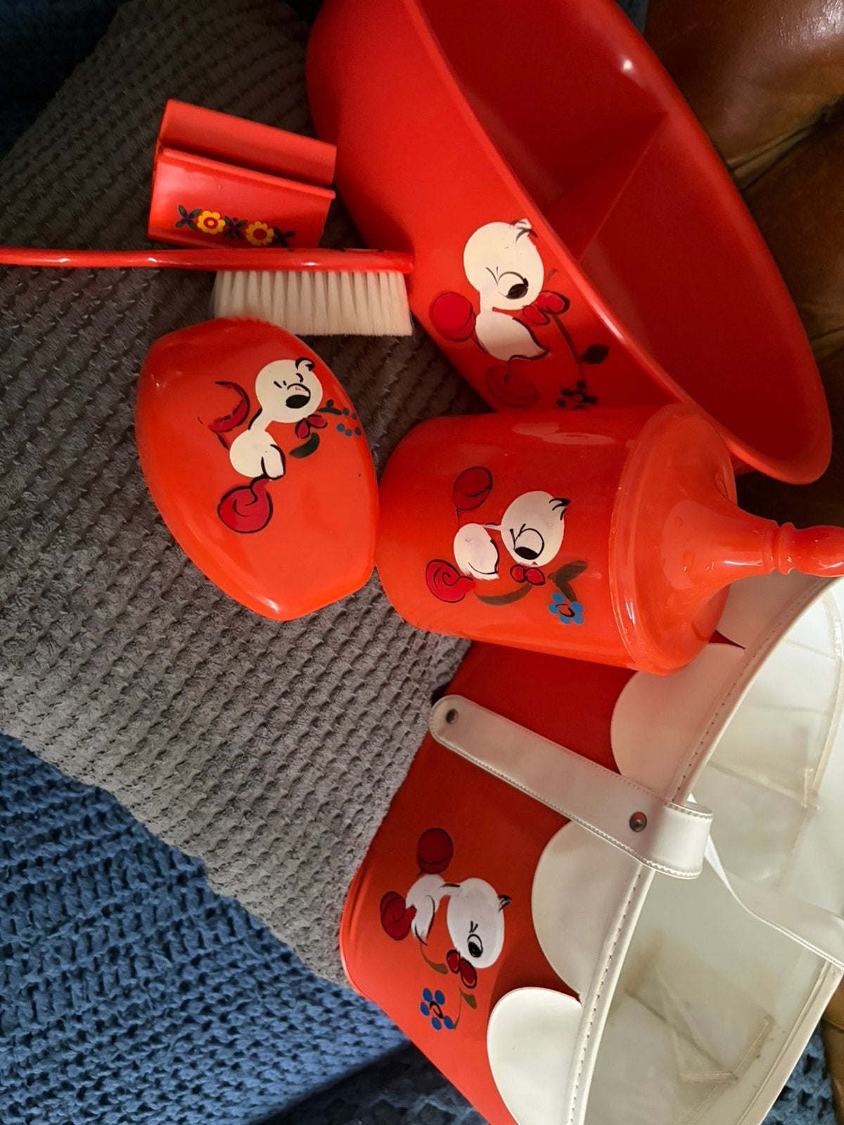 Baby uitset vintage oranje set jaren 70, Ophalen of Verzenden, Overige typen