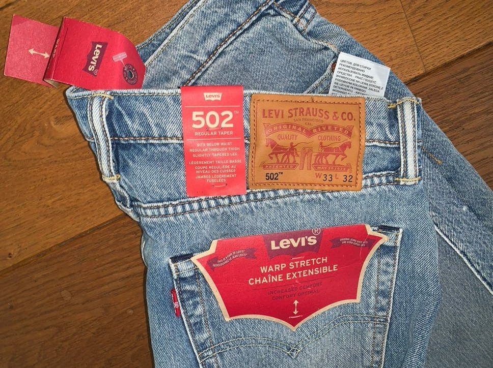 Nieuwe Levi's 502 Regular Taper Jeans W33 L32, Ophalen of Verzenden, Nieuw, Blauw, W33 - W34 (confectie 48/50)
