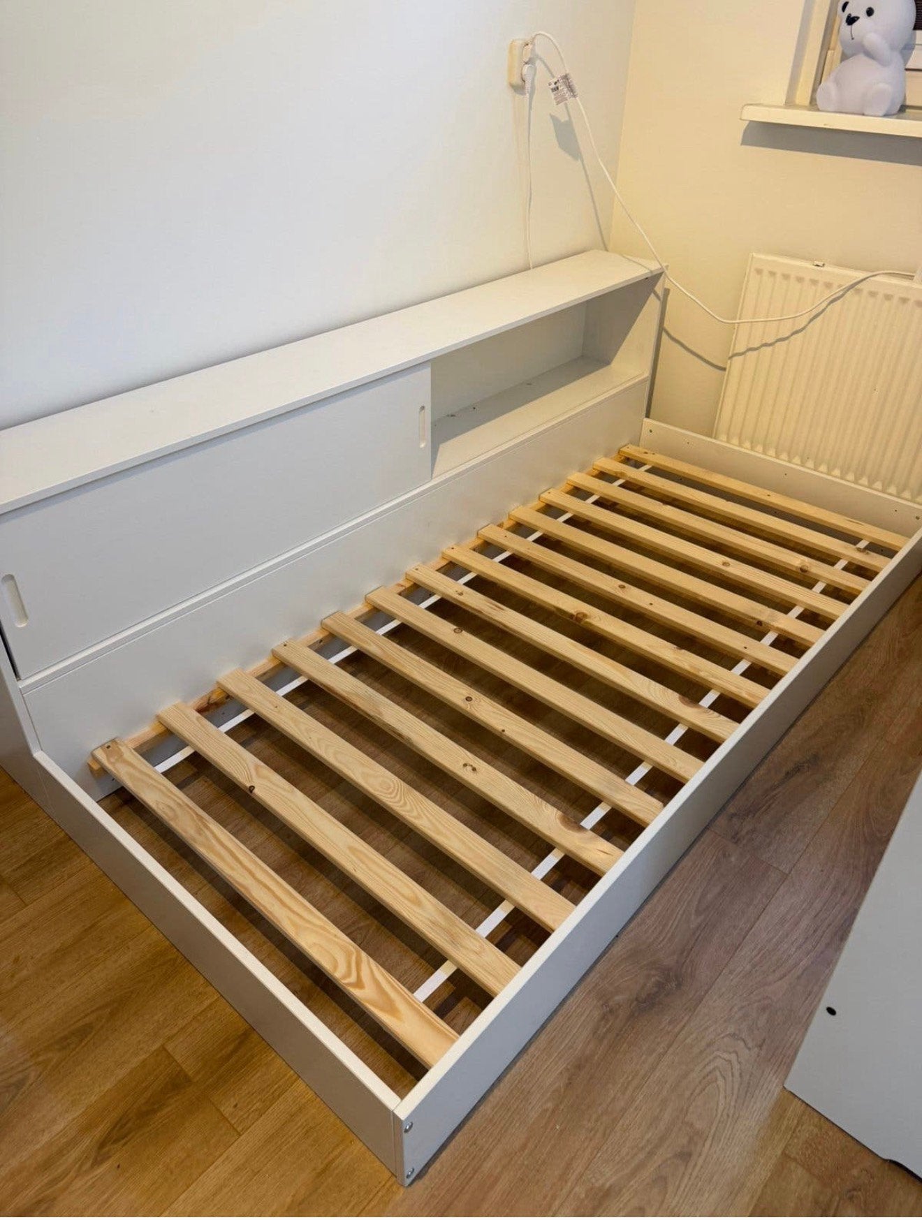 WOOOD carter bed, Kinderen en Baby's, Ophalen, 85 tot 100 cm, Nieuw, Lattenbodem