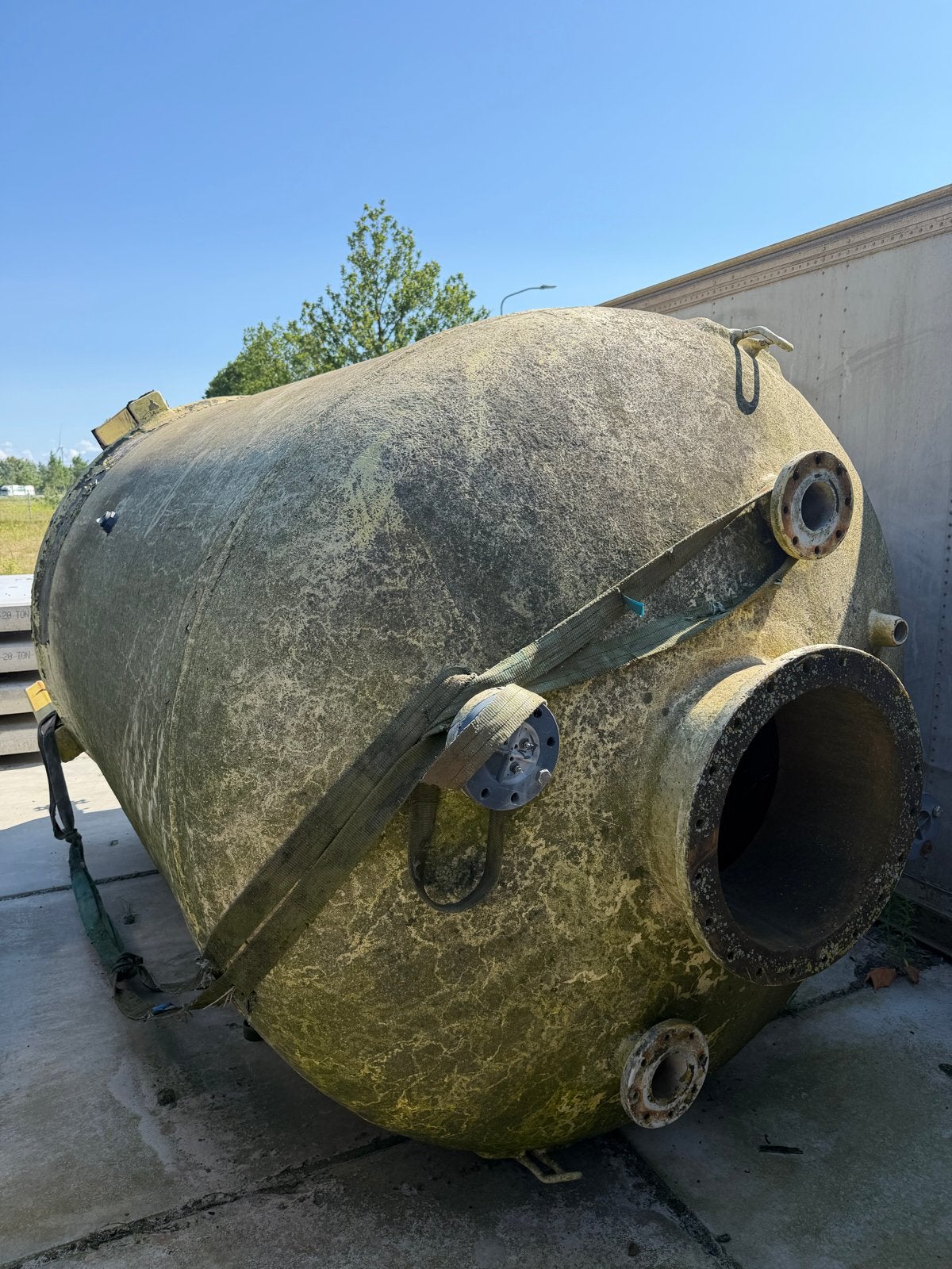 Grote industriële tank/vat - watertank- opslag tank, Ophalen