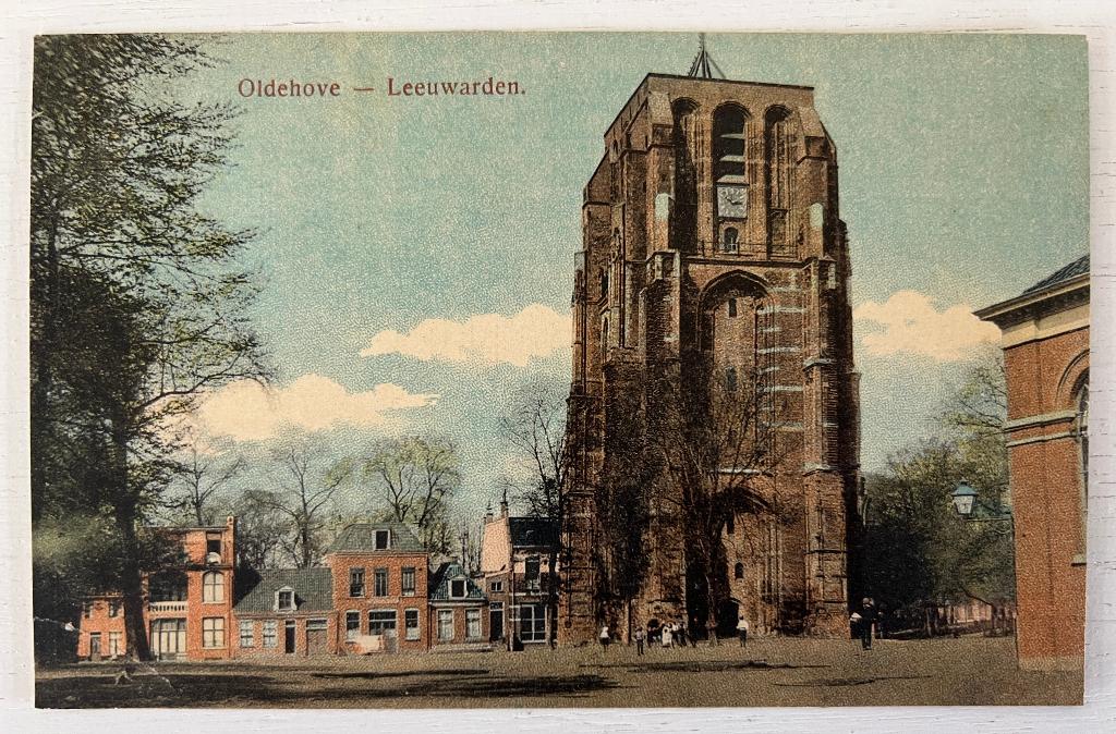 Oude Ansichtkaart - Leeuwarden - Oldehove, Verzamelen, Ophalen of Verzenden, 1940 tot 1960, Ongelopen, Friesland
