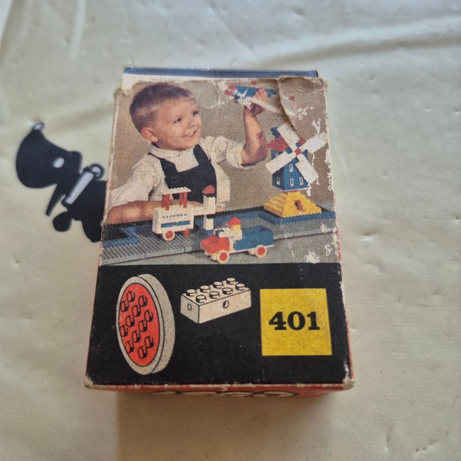 Vintage LEGO System 400/401 met instructies en doos, Gebruikt, Ophalen of Verzenden, Complete set, Lego