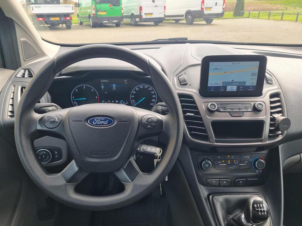 Ford Transit Connect 1.5 L1 Airco 3- zits Navi Trekh 100pk, Auto's, Bestelauto's, 1513 kg, 1350 kg, Euro 6, 4 cilinders