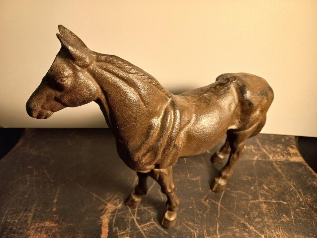 Prachtig gietijzeren paard 3.8 kg, Antiek en Kunst, Kunst | Beelden en Houtsnijwerken, Ophalen