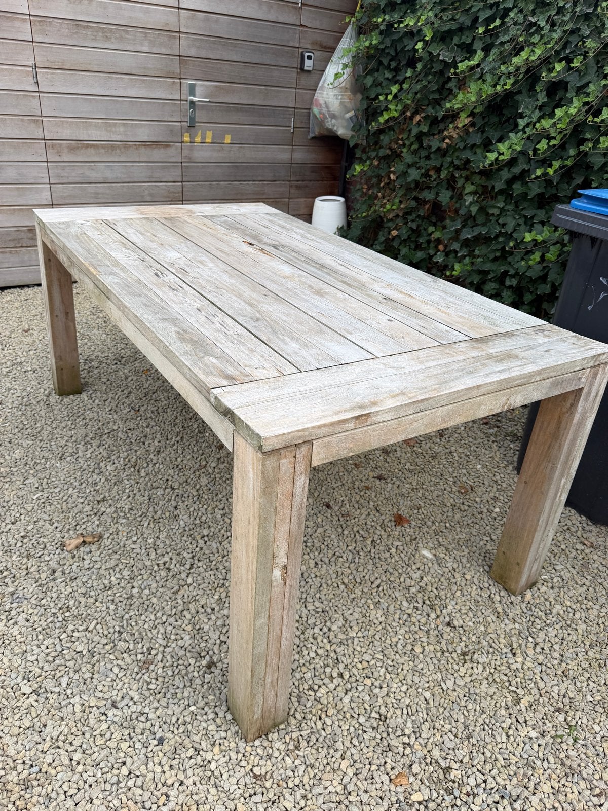 Robuuste Platinum Teakhouten Tuintafel 180x100x77,5cm, Ophalen, Gebruikt, Rechthoekig, Teakhout