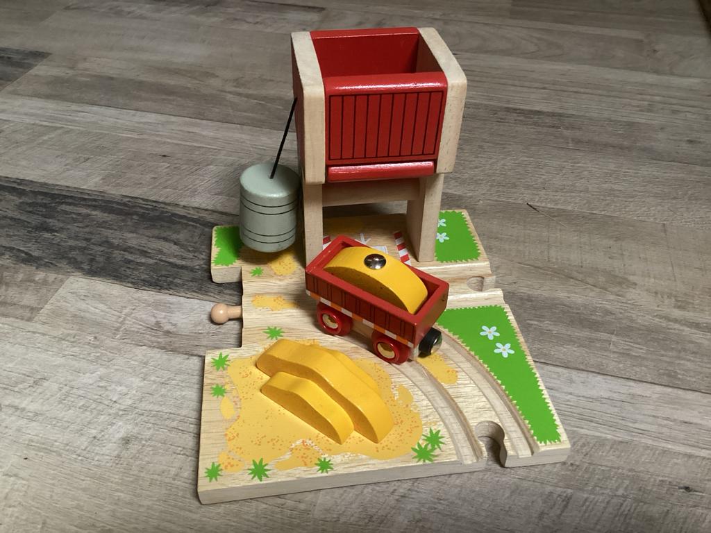 Bigjigs zandtoren voor houten treinbaan, Ophalen of Verzenden, Gebruikt