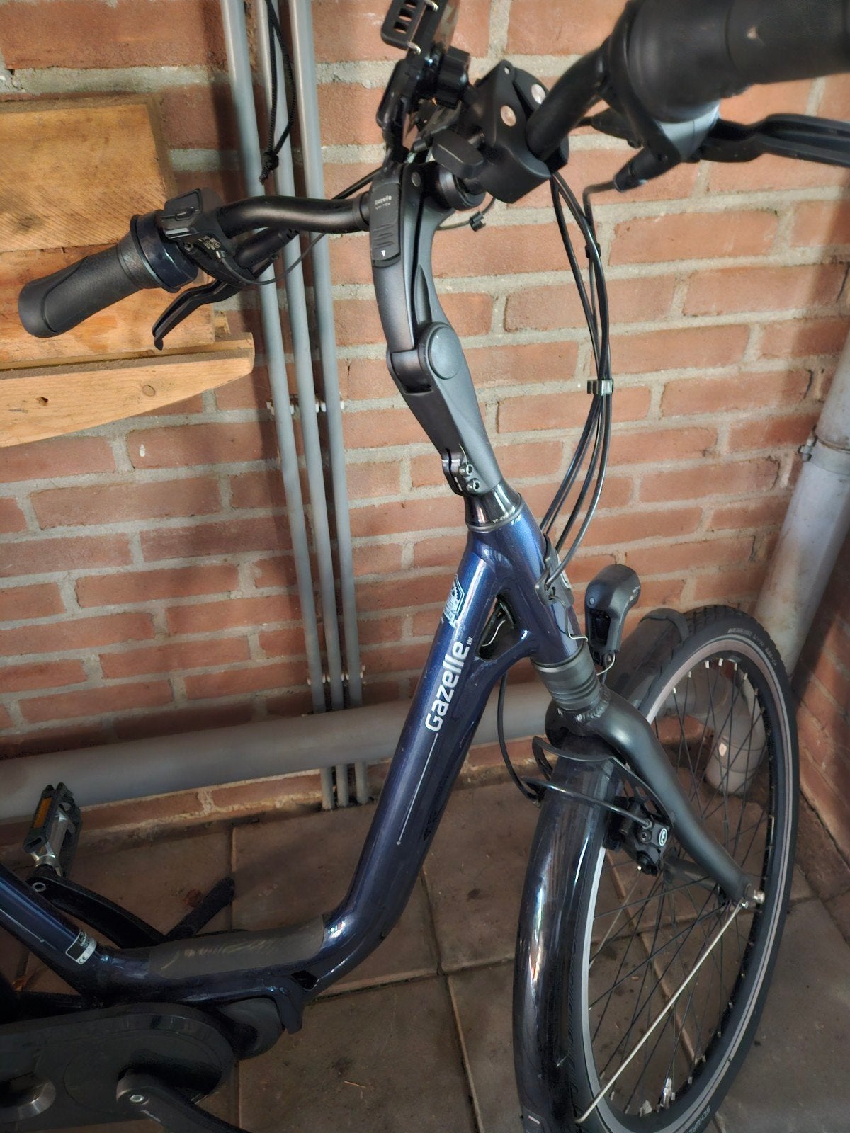 Gazelle elektrische fiets - laagmodel, kleine wielen, Ophalen, Gebruikt, 50 km per accu of meer, Gazelle
