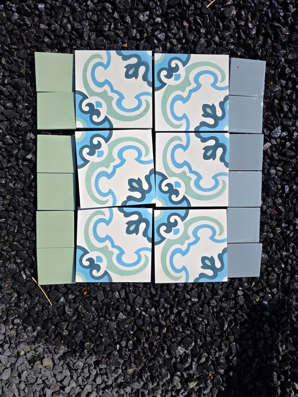 Portugese & winckelmans wandtegels groen en blauw, Doe-het-zelf en Verbouw, Ophalen, Nieuw