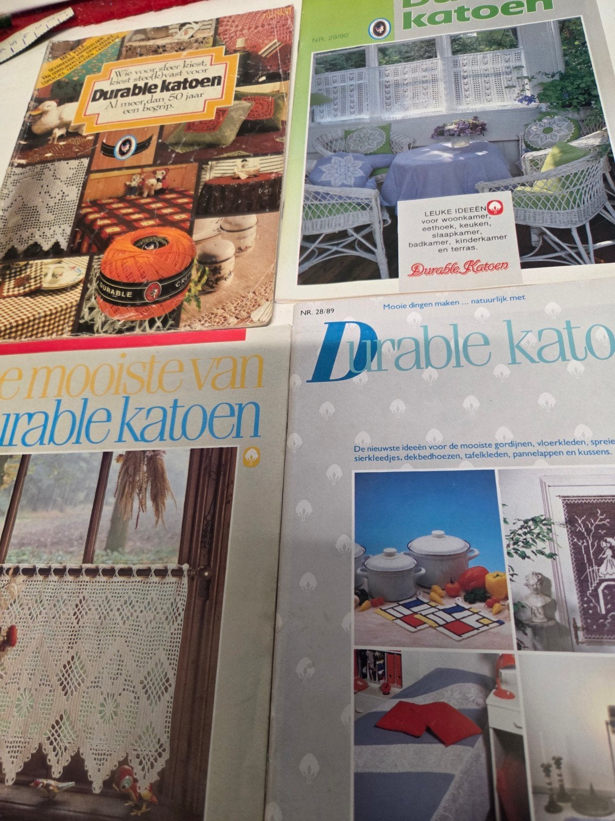 4 x durable vintage haakboekjes.superveel leuke haakpatronen, Hobby en Vrije tijd, Breien en Haken, Ophalen of Verzenden, Gebruikt