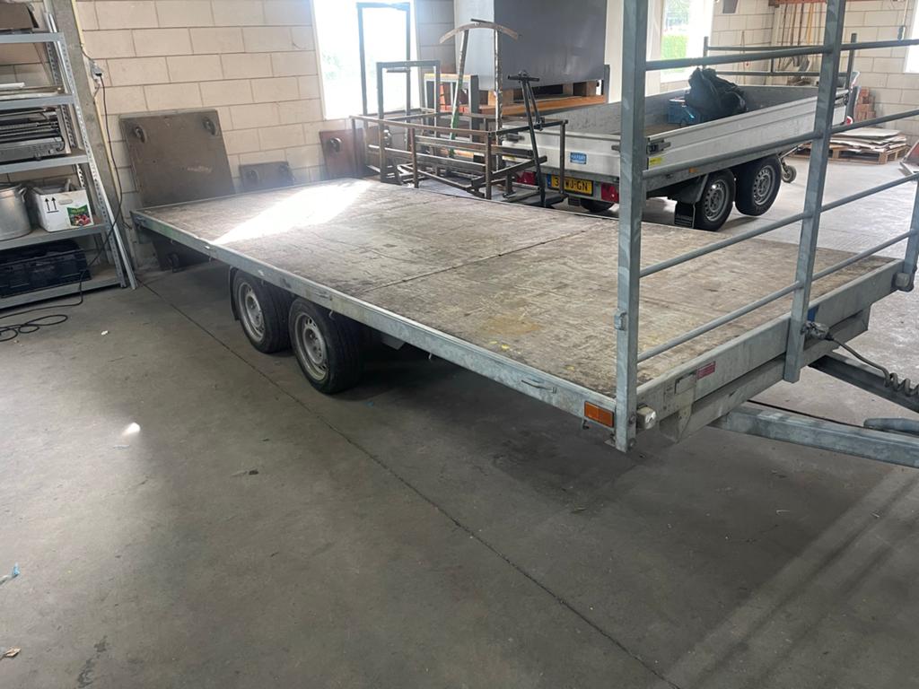 Solide Aanhanger - 475x190cm, Plateauhoogte 62cm, Auto diversen, Aanhangers en Bagagewagens, Ophalen, Gebruikt
