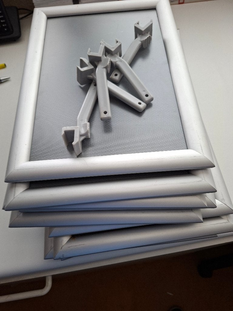 foto/mededelingen/info lijsten, Clicklijst, Zo goed als nieuw, 33 cm, Metaal