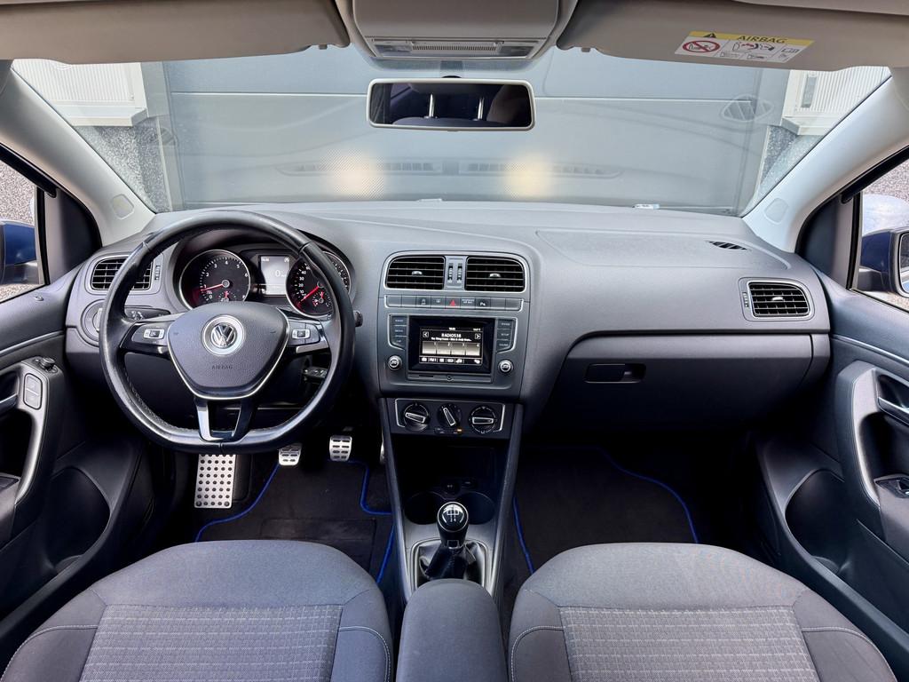 Volkswagen Polo 1.2 TSI *R-Line Look* Nieuwe Distributie! /, Stof, Euro 6, 4 cilinders, Blauw