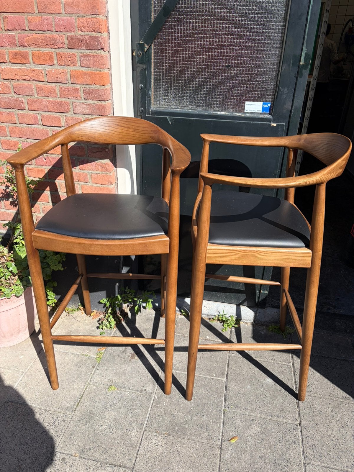 4 barkrukken, 1 maand gebruikt, Huis en Inrichting, Barkrukken, Met voetsteun, Ophalen of Verzenden, Zo goed als nieuw, 90 cm of meer
