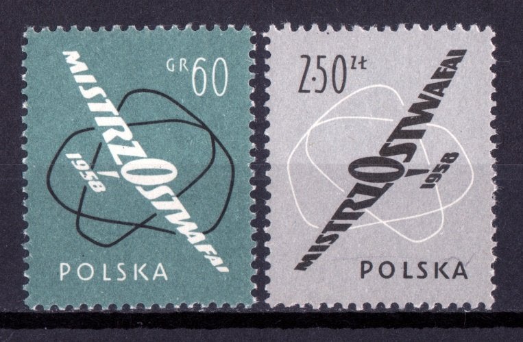 Polen, Zweefvliegen, Mi. 1058-1059 postfris, Verzenden, Polen, Postfris