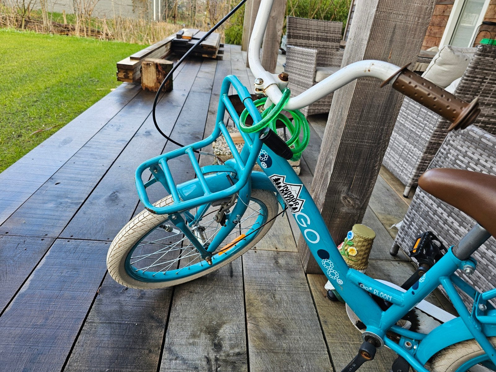 Kinderfiets Popal Daily Dutch Basic 20 inch - Blauw, Ophalen, Terugtraprem, Popal, 16 tot 20 inch