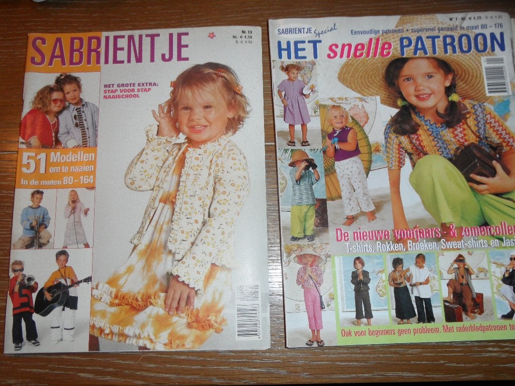 2x tijdschrift SABRIENTJE, Hobby en Vrije tijd, Ophalen of Verzenden, Gebruikt, Kind, Overige merken