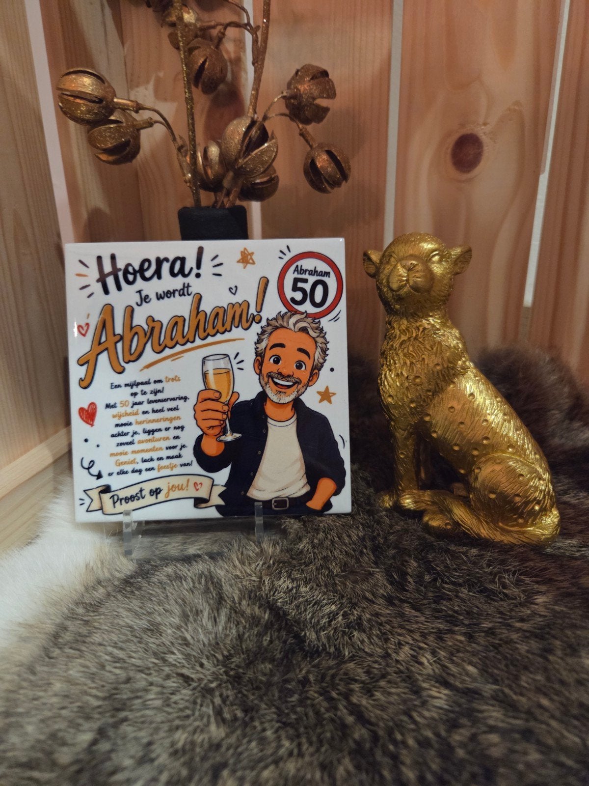 Tegeltje Abraham 50 jaar!, Verzenden