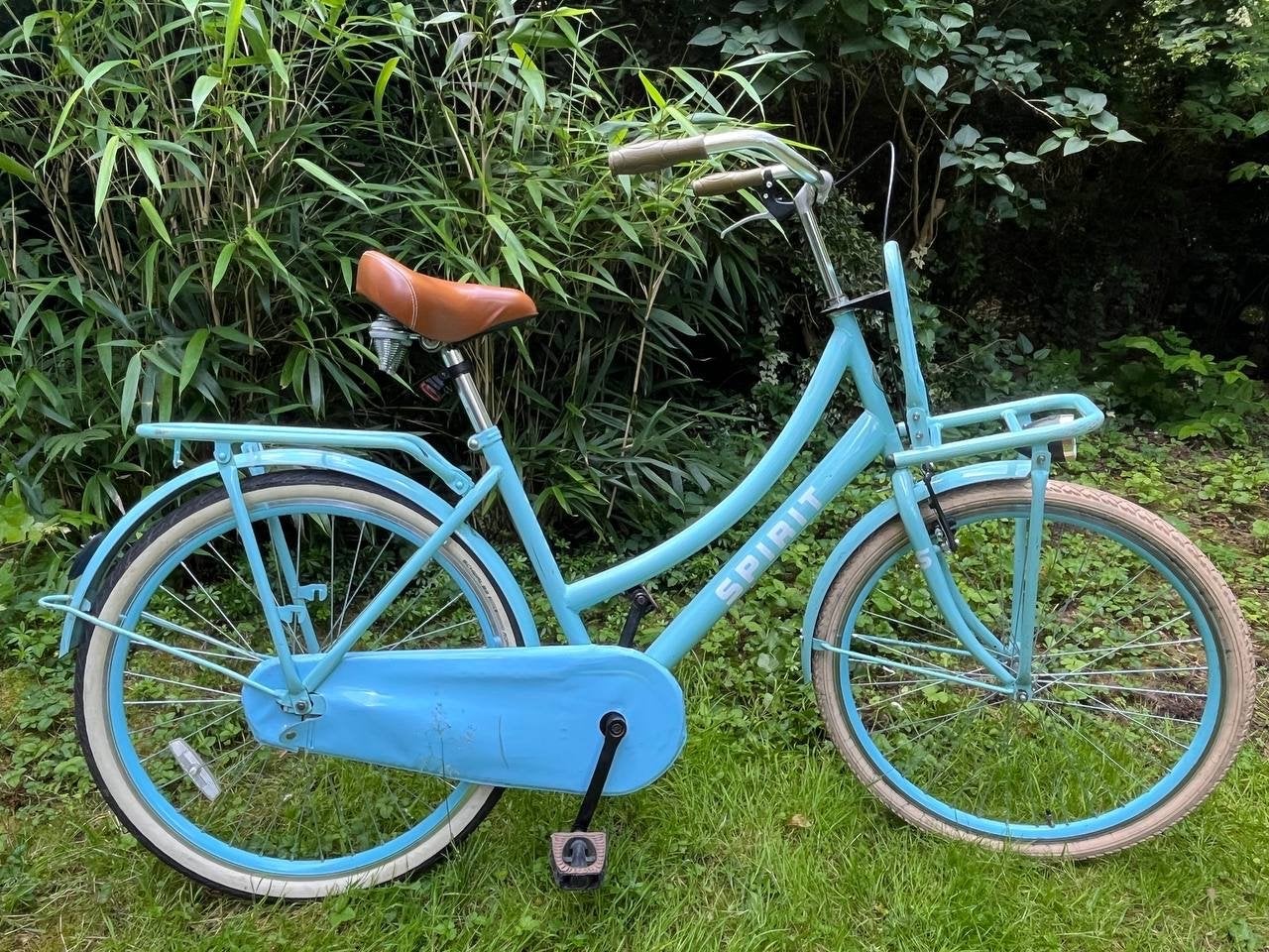 Spirit Fiets - Lichtblauwe Stadsfiets met Voordrager, Fietsen en Brommers, Fietsen | Dames | Damesfietsen, Overige merken, Velgrem